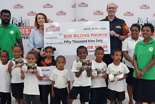 Theodist Renews K50,000 Buk Bilong Pikinini Sponsorship